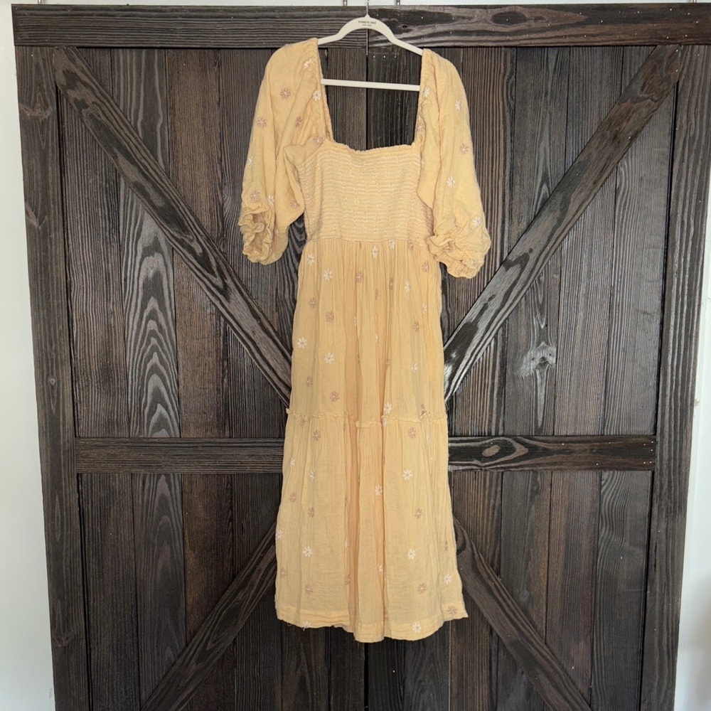 Free People Yellow Women's Dress